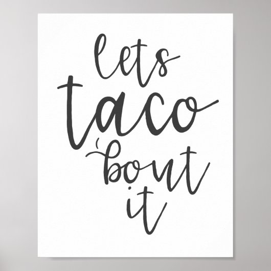 Lasst es uns taco machen poster (Vorne)
