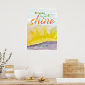 Lasst euer Licht scheinen Bibel-Ermutigung  Poster (Küche)