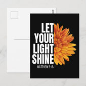 LASST EUREN LICHT LEUCHTEN POSTKARTE (Vorne/Hinten)
