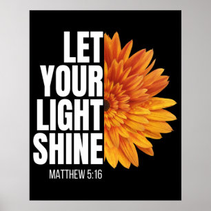 LASST EUREN LICHTSCHEIN LEUCHTEN POSTER