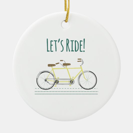 Lässt Fahrt Keramik Ornament (Vorne)