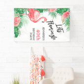 Lasst Flamingo Geburtstagsfeier Banner (Insitu)