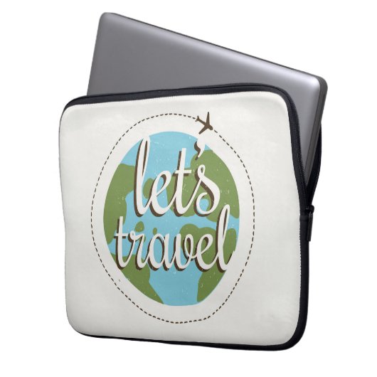 Lässt gehen Reise Laptopschutzhülle (Vorderseite Links)