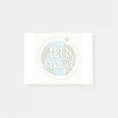 Lässt gehen Reise Post-it Klebezettel (Vorderseite)