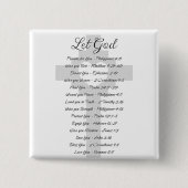 Lasst Gott Schrift Inspiration Button (Vorderseite)