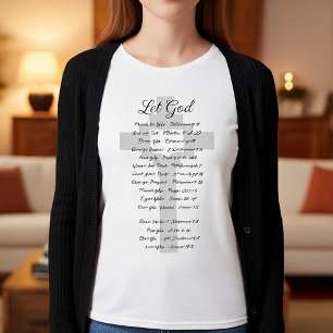 Lasst Gott Schrift Inspiration T-Shirt