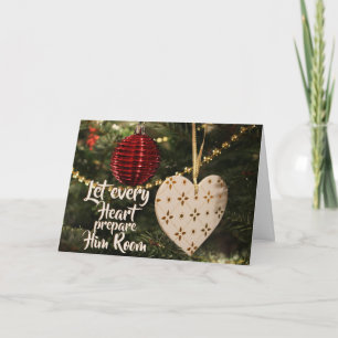 Lasst jedes Herz ihm Raum bereiten, Weihnachtslied Karte