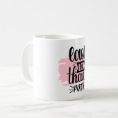 Lässt länger als meine Geduld Kaffeetasse (Vorderseite Links)