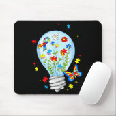 Lasst Licht scheinen Autistischer Blau Autismus-Be Mousepad (Mit Mouse)
