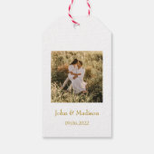 Lasst Liebe wachsen Geranium-Samenpackung Hochzeit Geschenkanhänger (Rückseite)