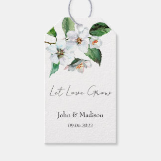 Lasst Liebe wachsen Jasmin-Samenpackung Foto Hochz Geschenkanhänger