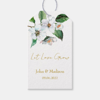 Lasst Liebe wachsen Jasmin-Samenpaket-Foto Hochzei Geschenkanhänger