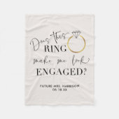 Lässt mich dieser RING Verlobte Kalligraphie sehen Fleecedecke (Vorderseite)