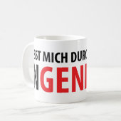 Lasst mich durch ich Behälter Ingenieur Kaffeetasse (Vorderseite Links)