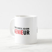 Lasst mich durch ich Behälter Ingenieur Kaffeetasse (Vorderseite Links)