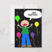 Lässt Party Einladung (Vorderseite)