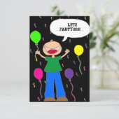 Lässt Party Einladung (Stehend Vorderseite)