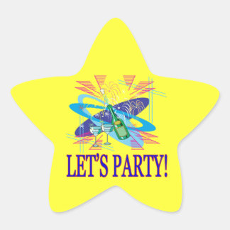Lässt Party Stern-Aufkleber