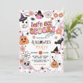 Lässt sich das Halloween-Party nicht einladen Einladung (Stehend Vorderseite)