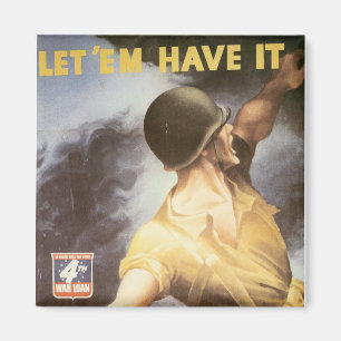 Lasst sie haben - Kriegsanleihen kaufen Magnet