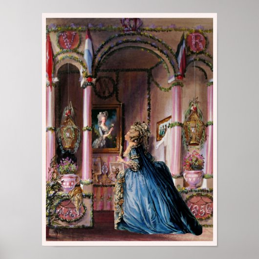 Lasst Sie Kuchen essen 7 ~ Poster 16x12 (Vorne)