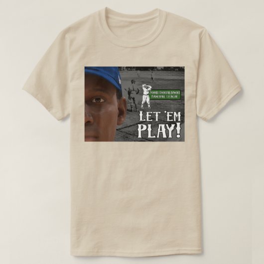 Lasst Sie Spielen T-Shirt (Design vorne)