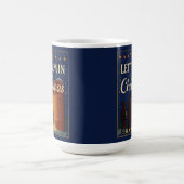 Lasst sie zu Weihnachten herein Design Kaffeetasse (Mittel)