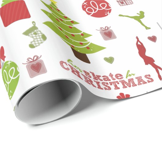 Lässt Skate für Weihnachtsverpackungs-Papier Geschenkpapier (Rolleneckpunkt)