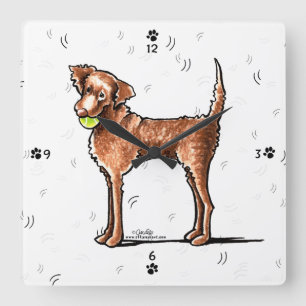 Lässt Spiel Chessie Quadratische Wanduhr