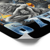 Lasst uns 6 7endy Cool Lustig Alpha Wolf Werwolf I Poster (Ecke)