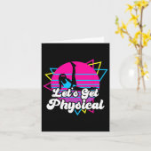 Lasst uns 80er-Geschenk für die physische Fitness  Karte (Gelbe Blume)