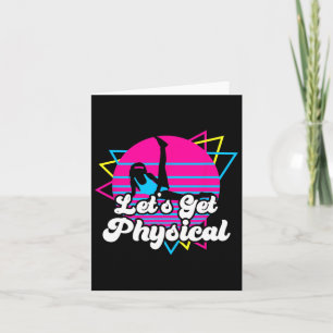 Lasst uns 80er-Geschenk für die physische Fitness  Karte