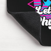 Lasst uns 80er-Geschenk für die physische Fitness  Mousepad (Ecke)