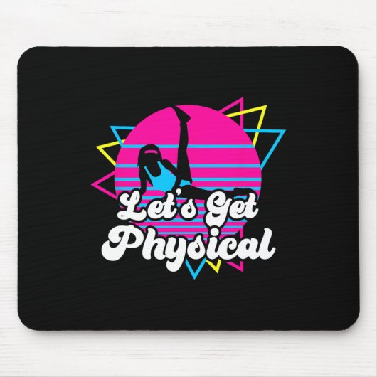 Lasst uns 80er-Geschenk für die physische Fitness  Mousepad (Vorne)