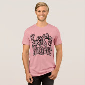 Lasst uns Abenteuer erleben Tri-Blend Shirt (Vorderseite voll)