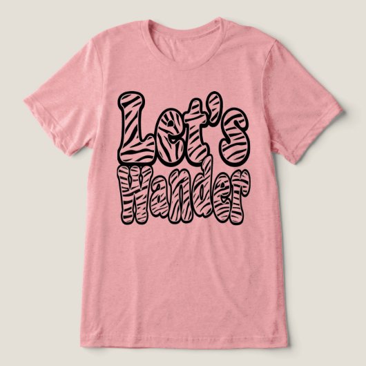 Lasst uns Abenteuer erleben Tri-Blend Shirt (Design Vorderseite)