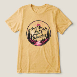 Lasst uns Abenteuer Outdoor erkunden Tri-Blend Shirt