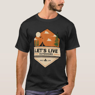 Lasst uns Abenteuer Outdoor Wanderlust Reisende le T-Shirt