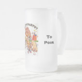 Lasst uns Affen-Shines Party machen Mattglas Bierglas (VorderseiteRechts)