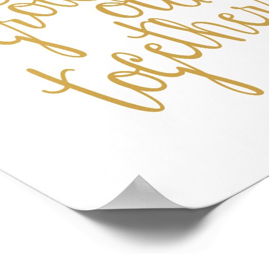 Lasst uns alte Liebe wachsen lassen Poster (Ecke)