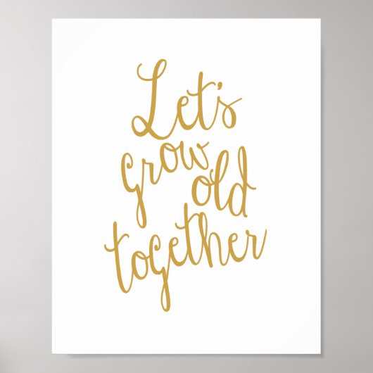 Lasst uns alte Liebe wachsen lassen Poster (Vorne)