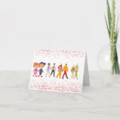 Lasst uns altern wachsen mit Valentinenkarten Dankeskarte (Vorderseite)