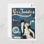 Lasst uns am Mitternachtsball herumtoben Postkarte (Vorne/Hinten)