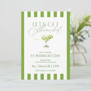 Lasst uns am St. Patrick’s Day Party shamrockt wer Einladung