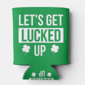Lasst uns am St. Patrick's Day Glück haben Dosenkühler (Rückseite)