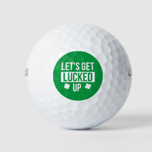 Lasst uns am St. Patrick's Day Glück haben Golfball
