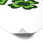 Lasst uns am St. Patrick's Day trinken Poster (Ecke)