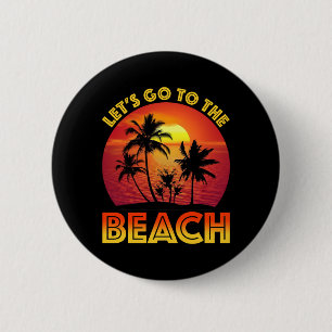 Lasst uns an den Strand gehen Button