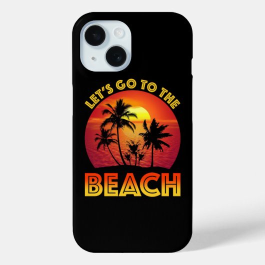 Lasst uns an den Strand gehen Case-Mate iPhone Hülle (Rückseite)