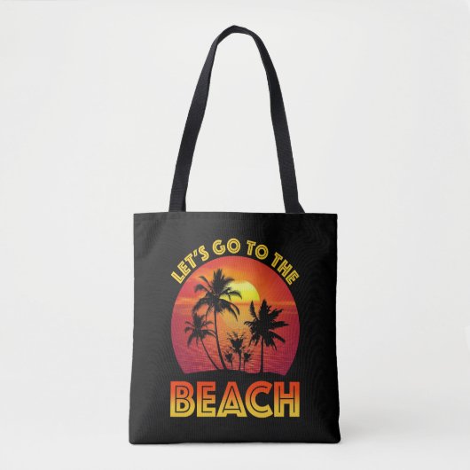 Lasst uns an den Strand gehen Tasche (Vorderseite)